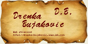 Drenka Bujaković vizit kartica